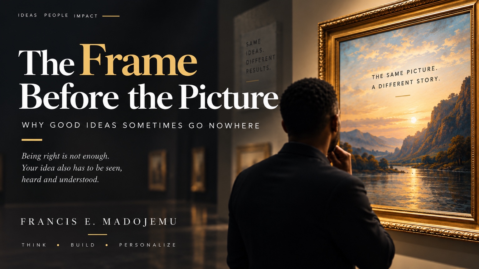 Cover of THE FRAME BEFORE THE PICTURE
